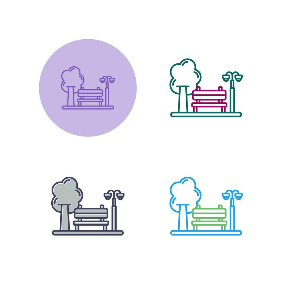 park vector pictogram