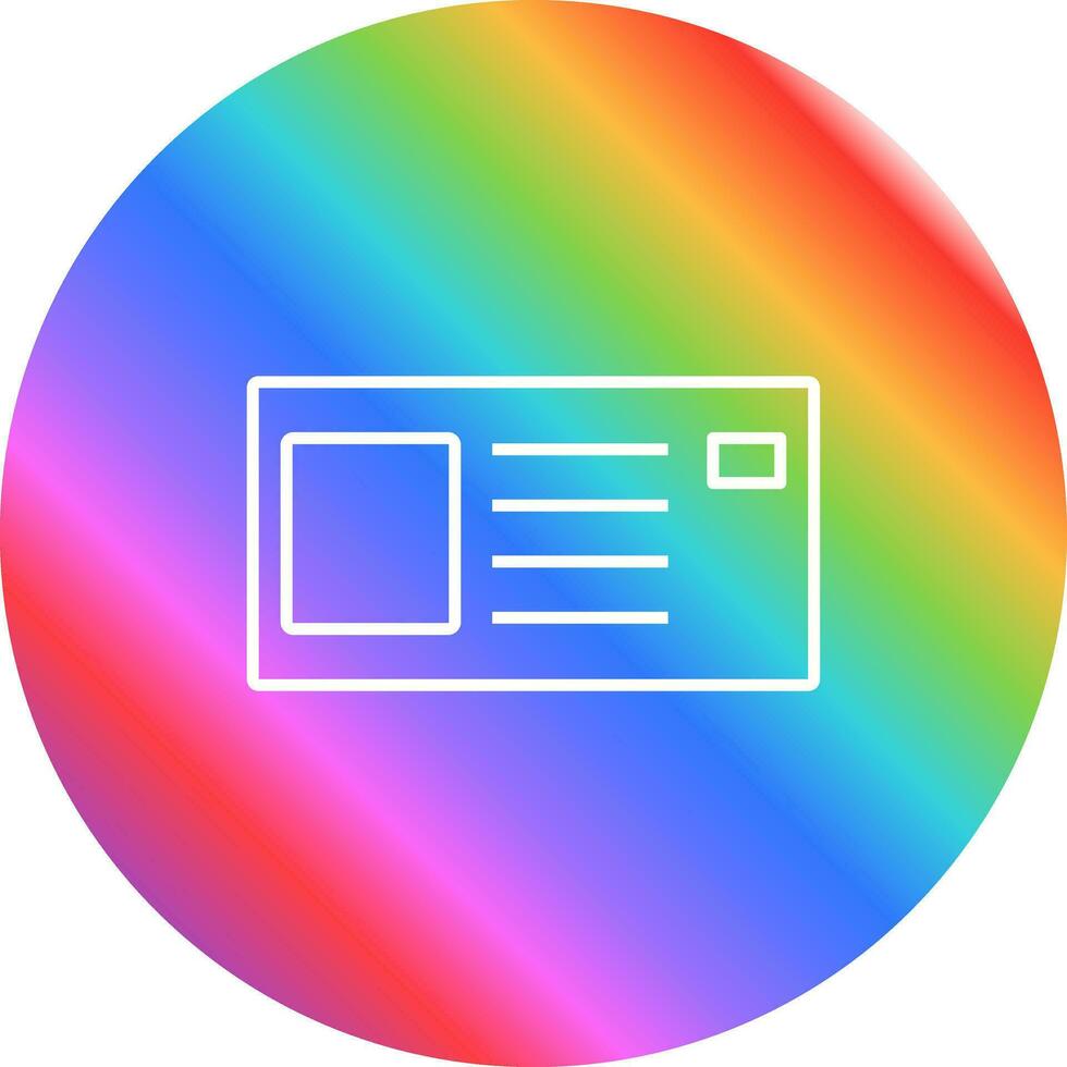 identiteitskaart vector icon