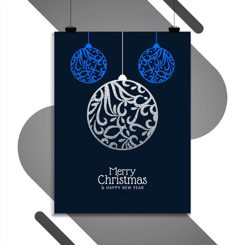 Abstracte Merry Christmas brochure ontwerpsjabloon vector