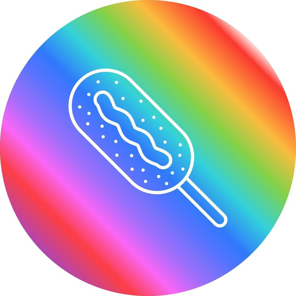 Corn dog vector icoon