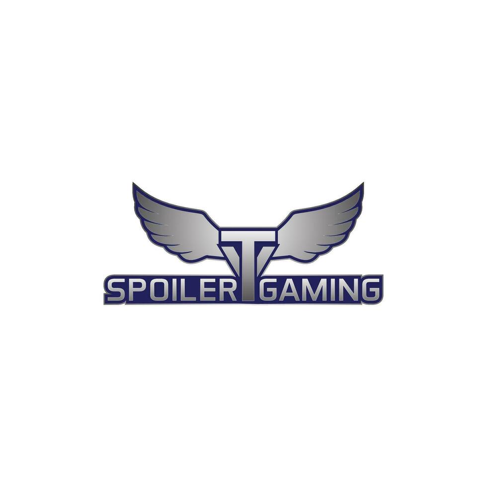 adelaar spoiler gaming logo voor gamers vector