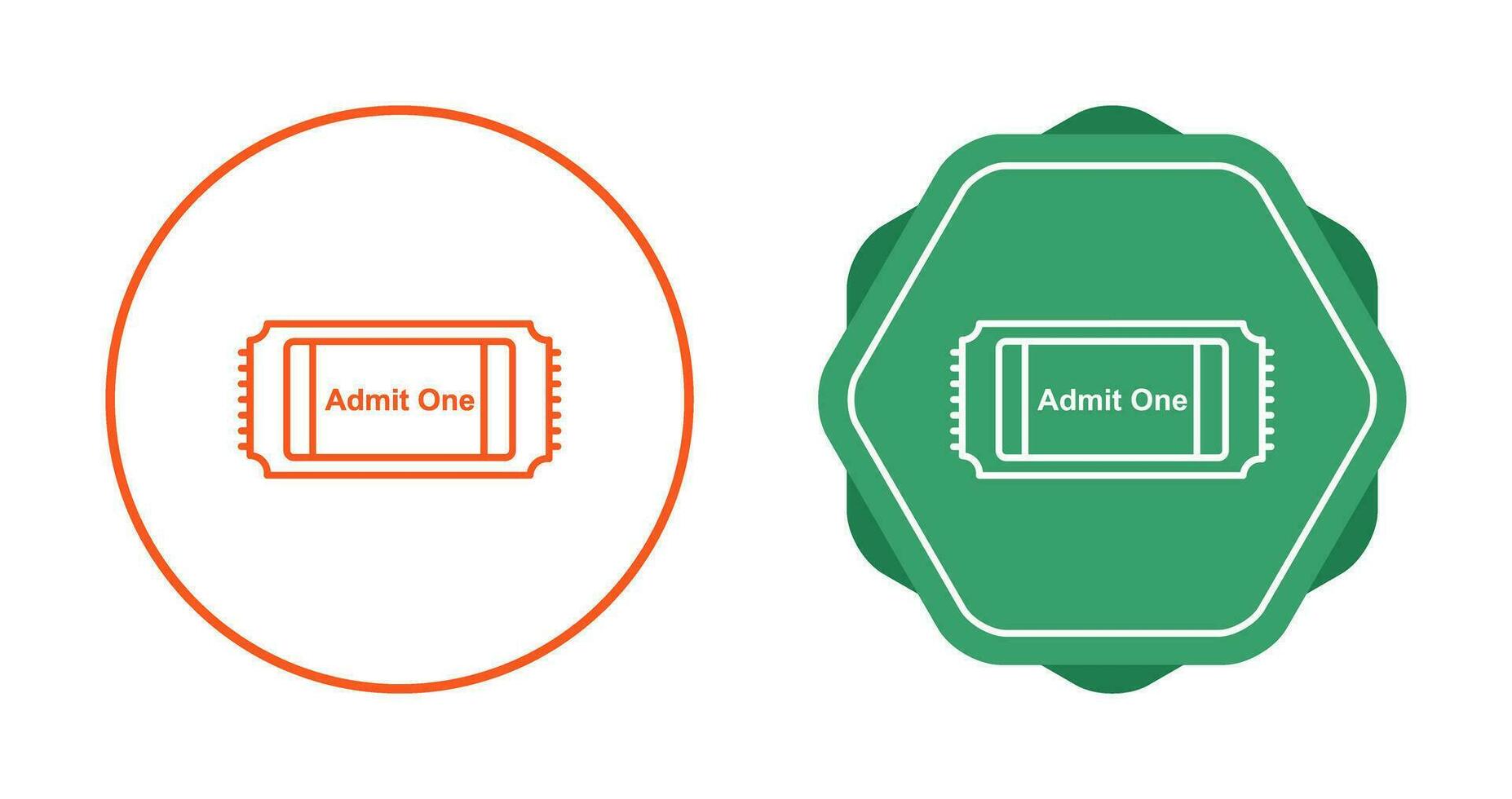 film ticket vector icoon