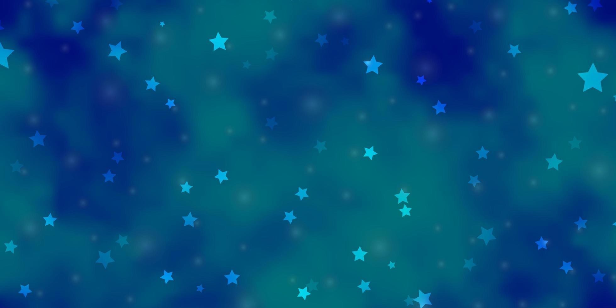 lichtblauwe vectortextuur met mooie sterren vector