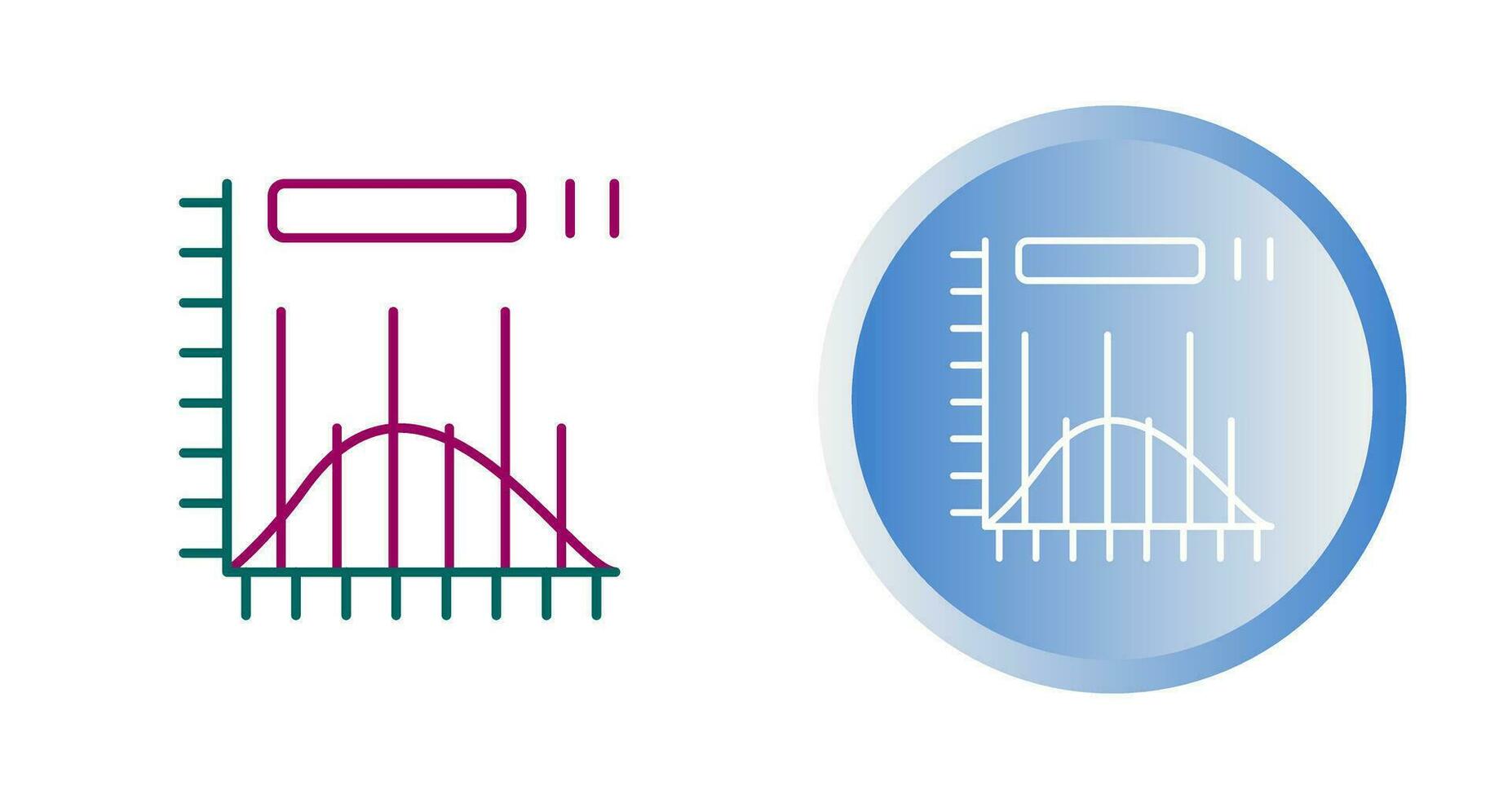 histogram vector icoon