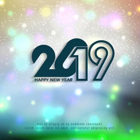 Mooie gelukkig Nieuwjaar 2019 achtergrond vector