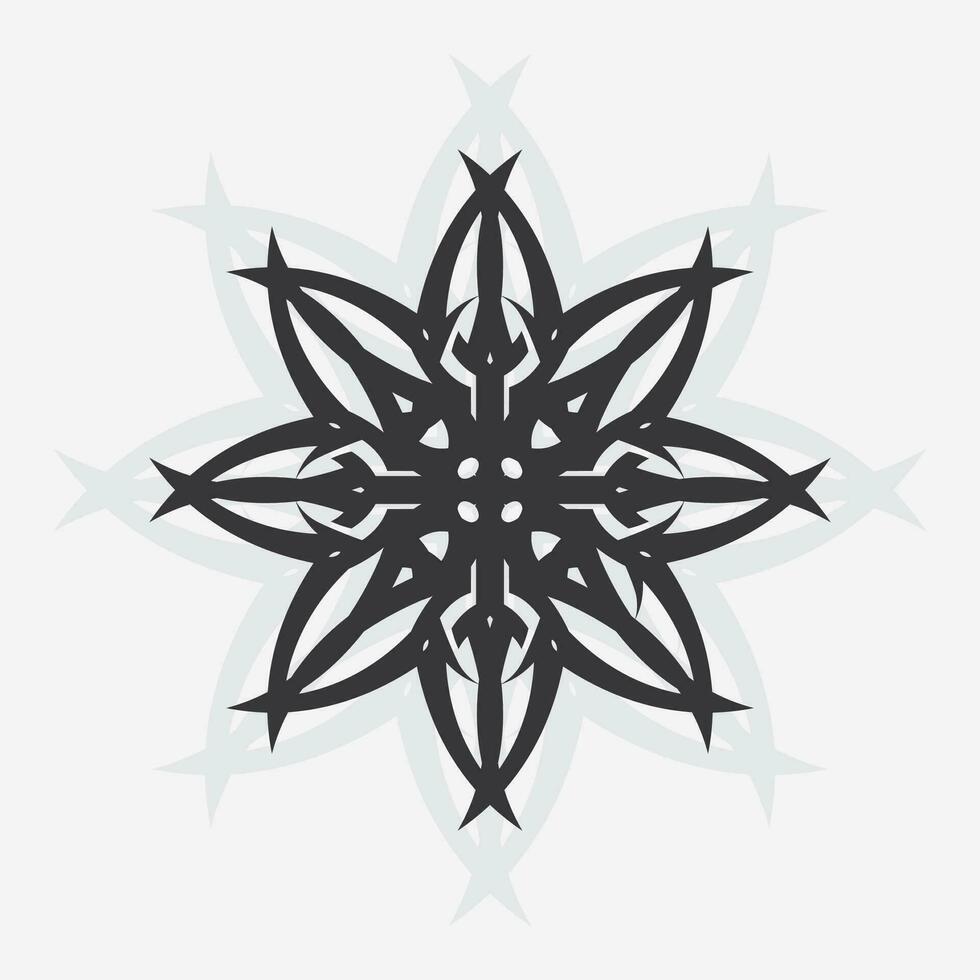zwart tribal vector logo ontwerp icoon en teken tribal
