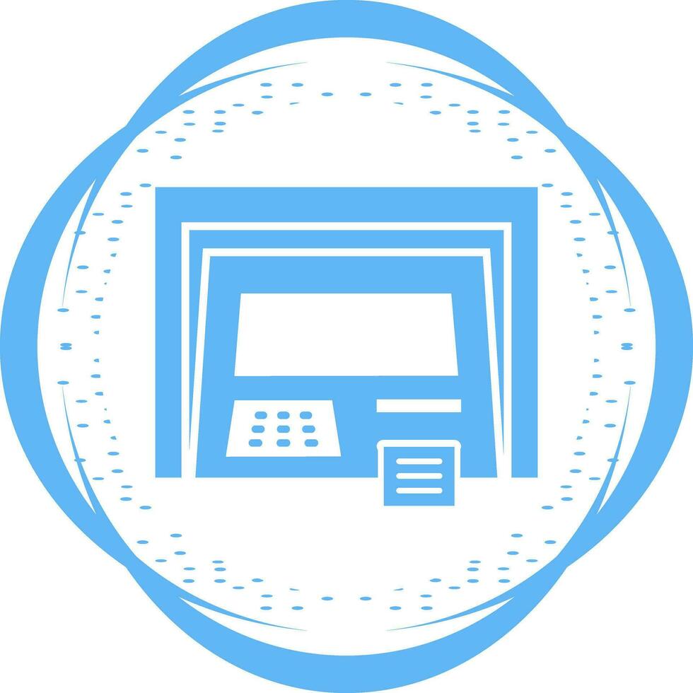 geldautomaat vector pictogram