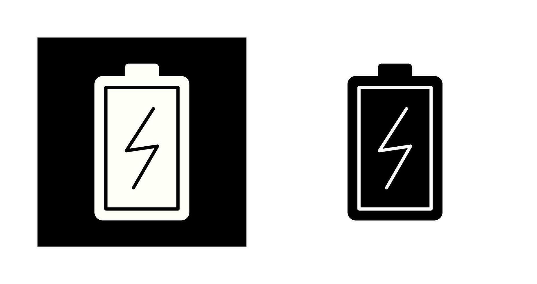 pictogram batterij opladen vector