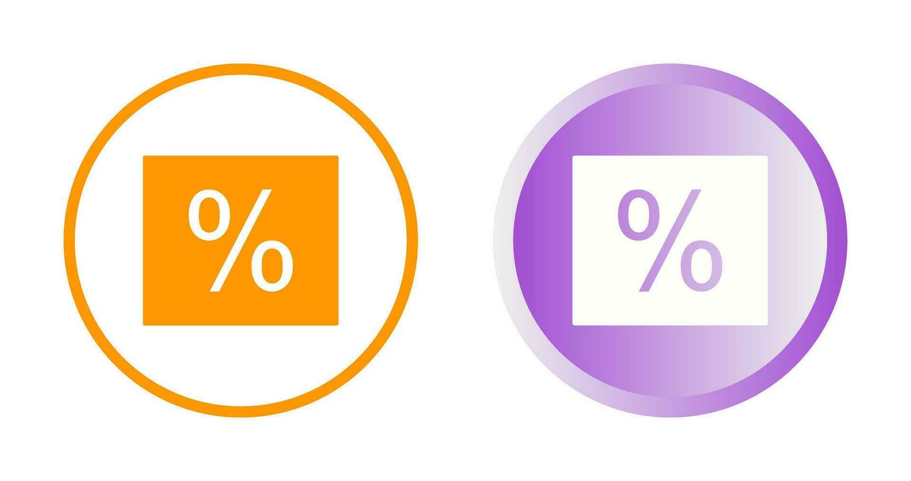 percentage vector icoon