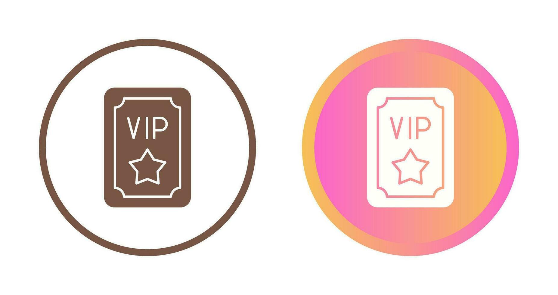 vip voorbij gaan aan vector icoon