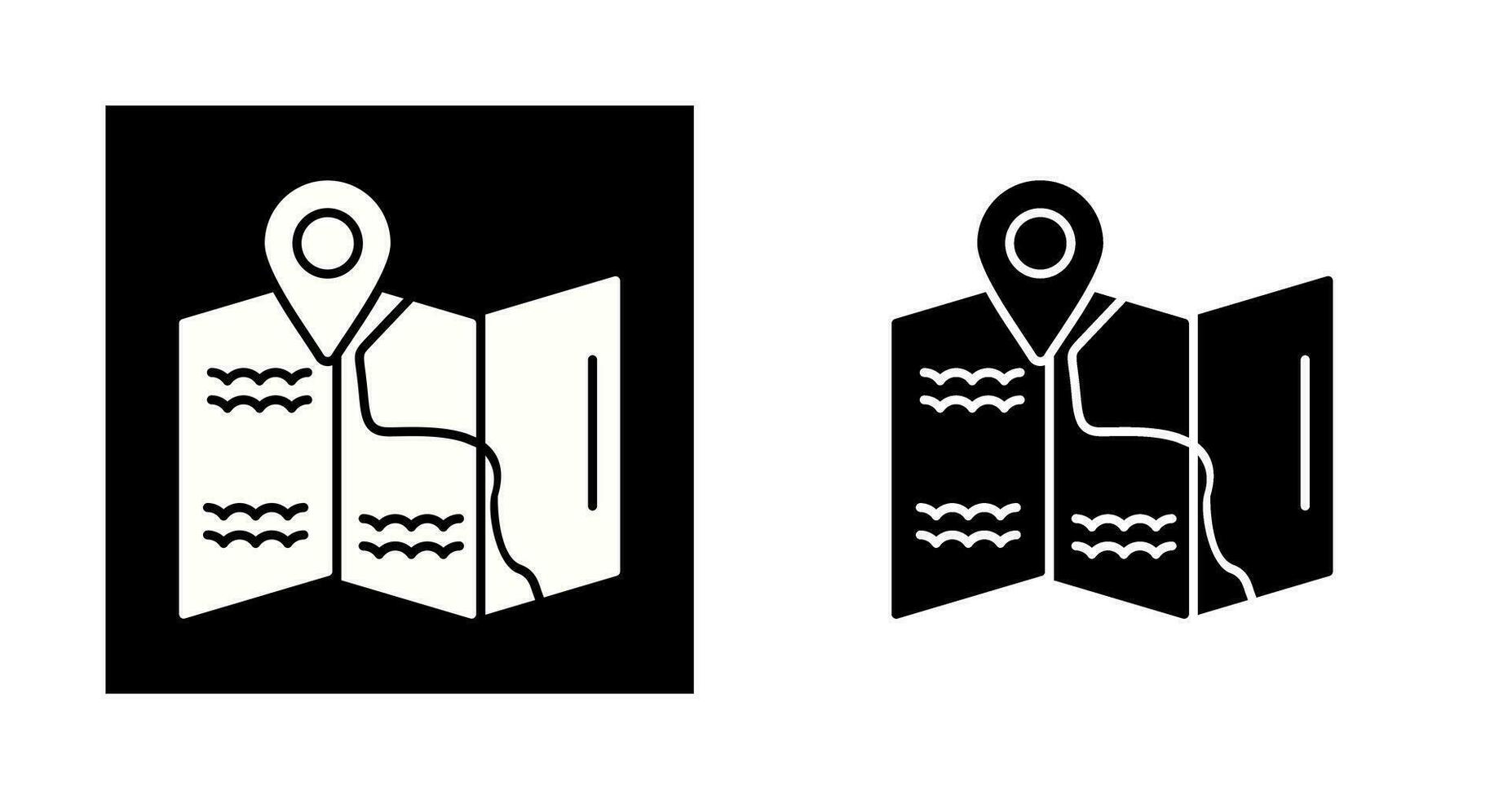 kaart vector pictogram