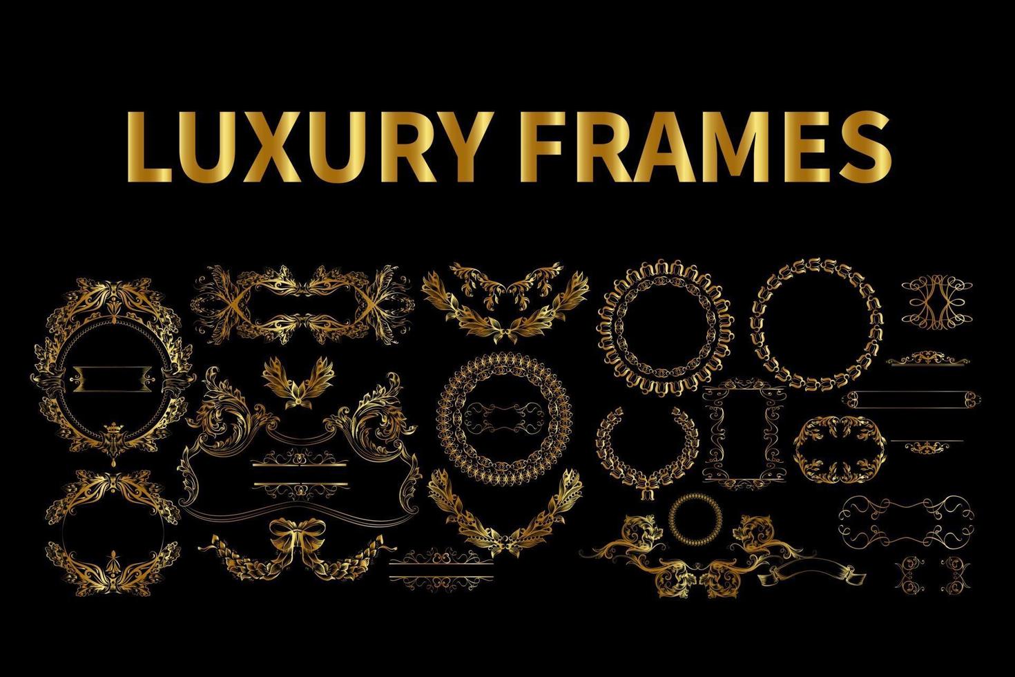 luxe frames vector