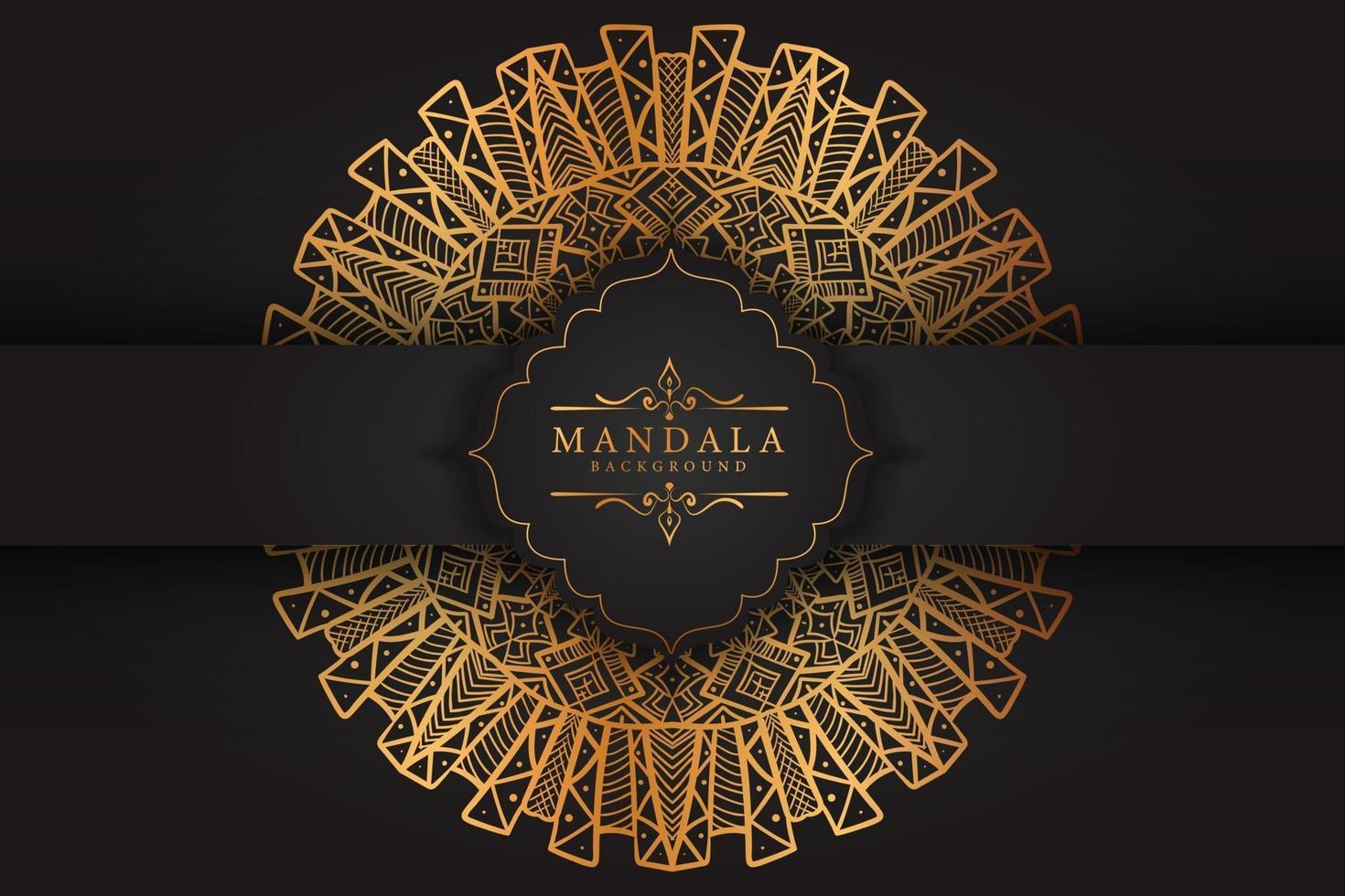 luxe mandala achtergrond vector