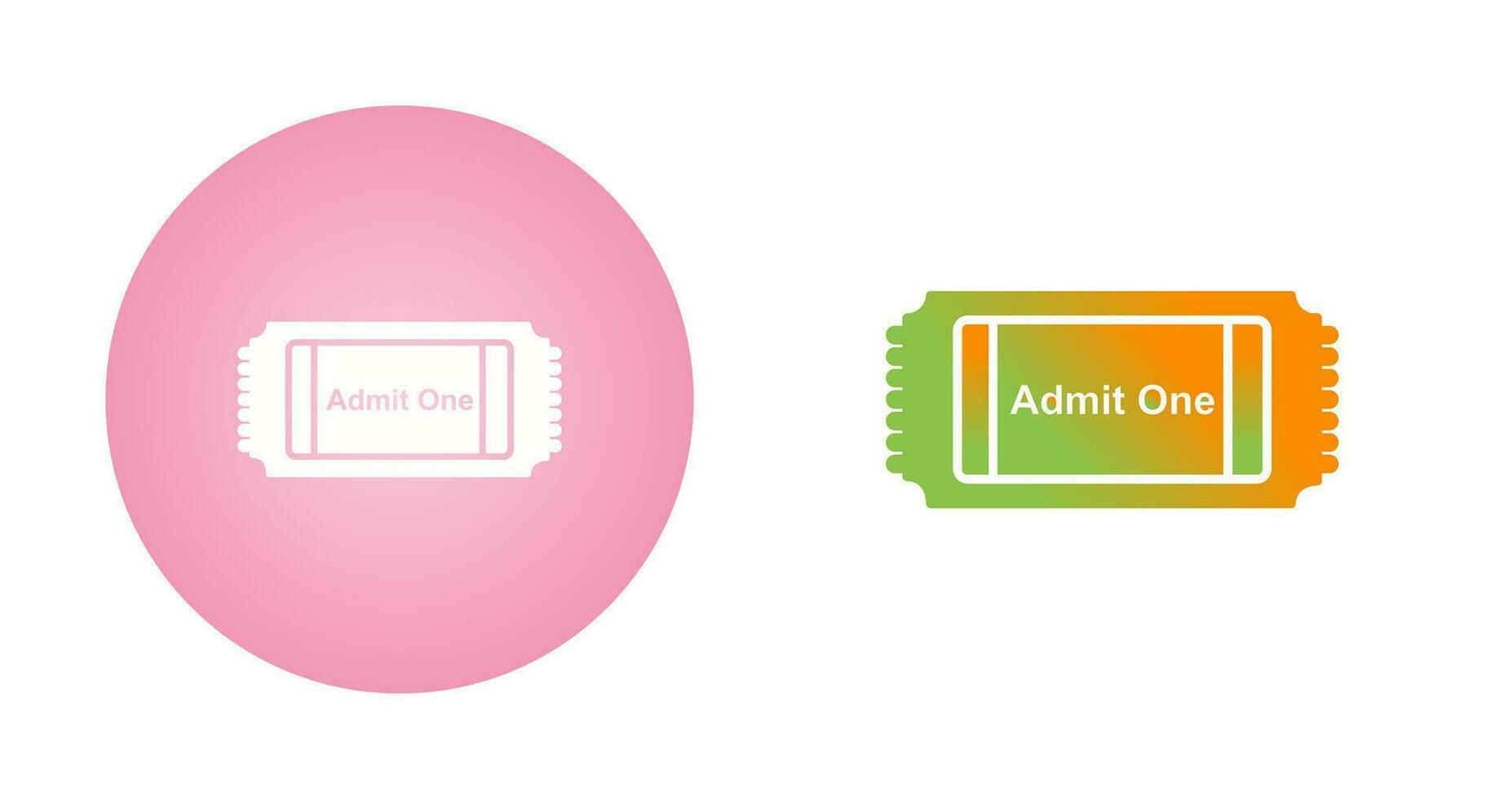 film ticket vector icoon