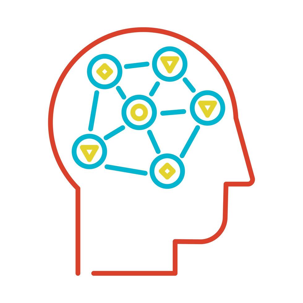 data-analyse lineaire vector pictogram op witte achtergrond