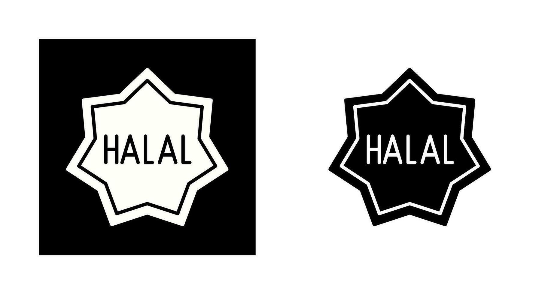 halal vector icoon