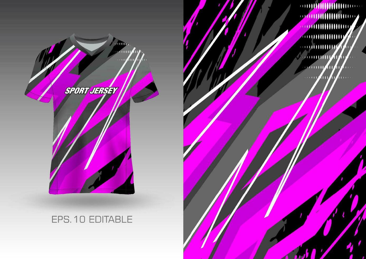 sport- overhemd vector ontwerp, voetbal Jersey mockup uniform voorkant visie