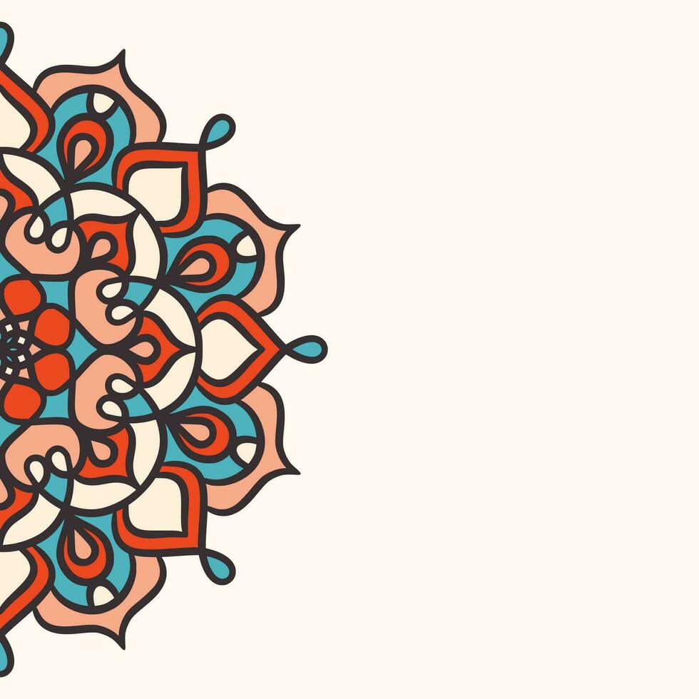 mandala ronde ornament achtergrond sjabloon vector