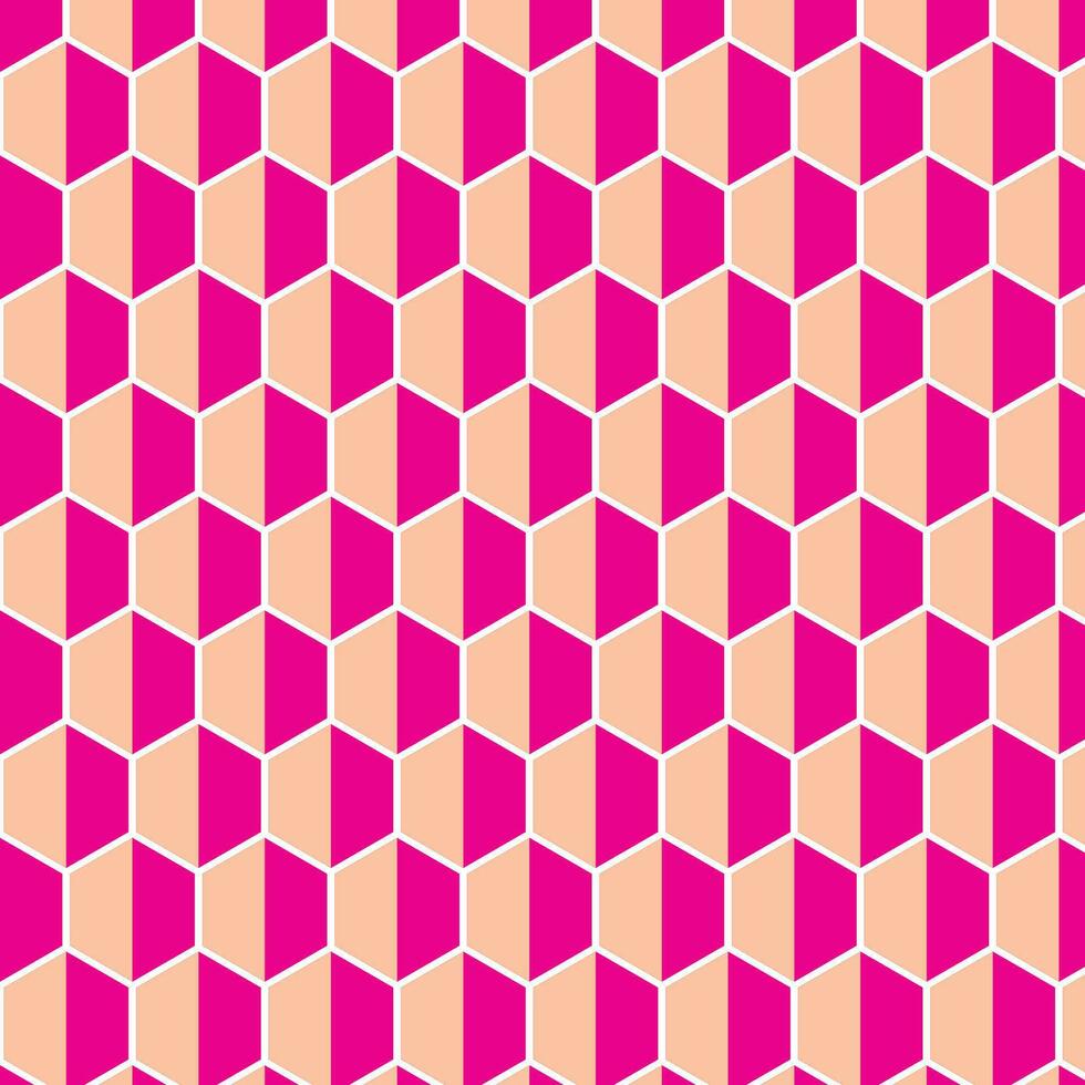 abstract meetkundig roze zeshoek patroon, perfect voor achtergrond, behang vector