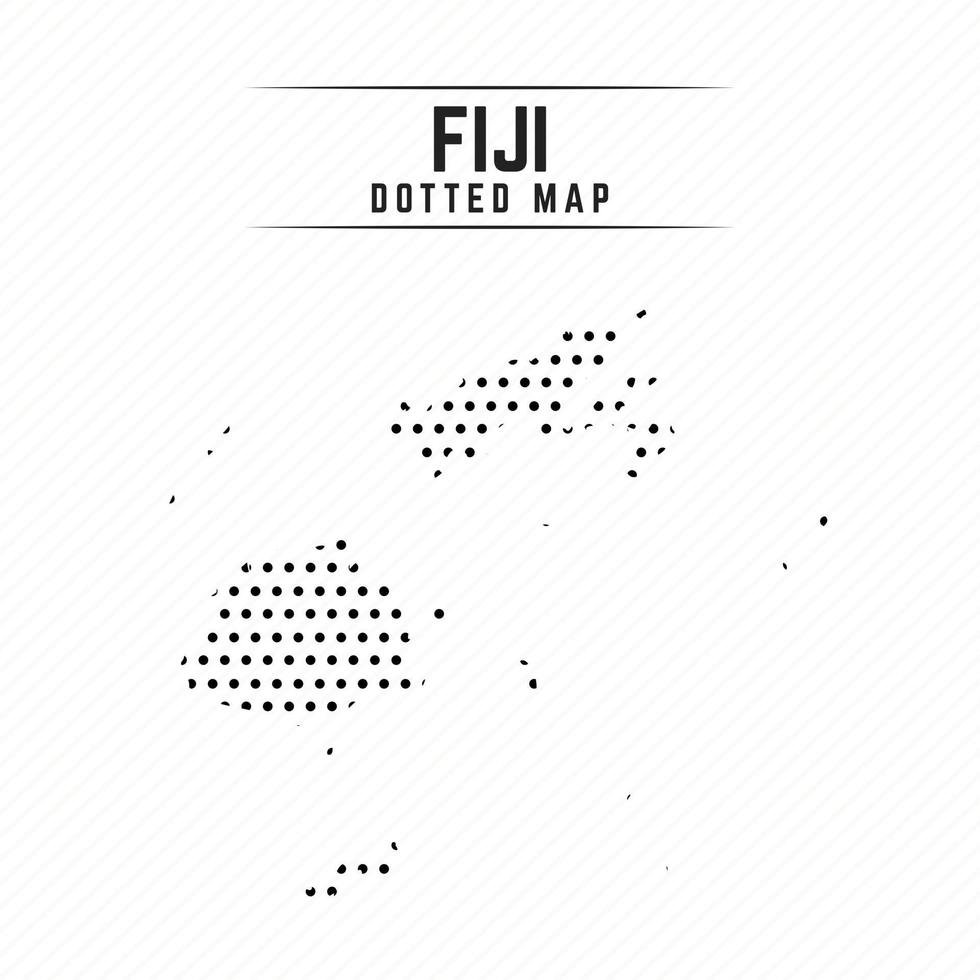 gestippelde kaart van fiji vector