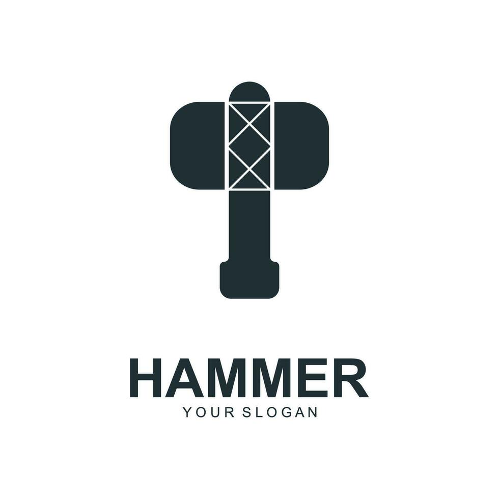 hamer logo vector illustratie ontwerp