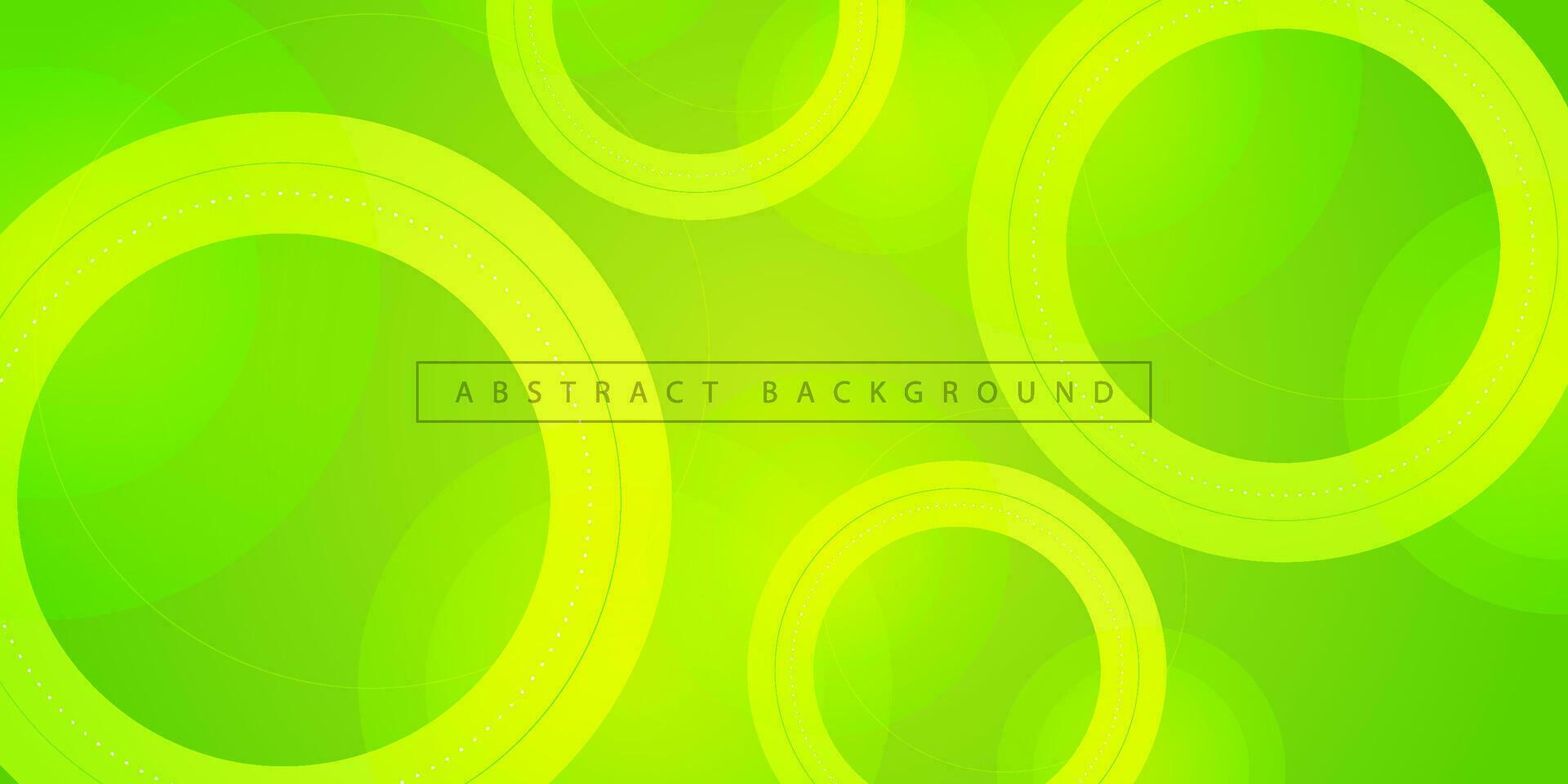 helder groen abstract achtergrond met gemakkelijk cirkel vorm en lijnen. kleurrijk groen ontwerp. modern met meetkundig vormen concept. eps10 vector