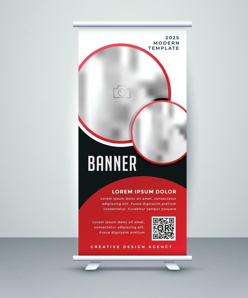 zakelijke roll-up banner vector