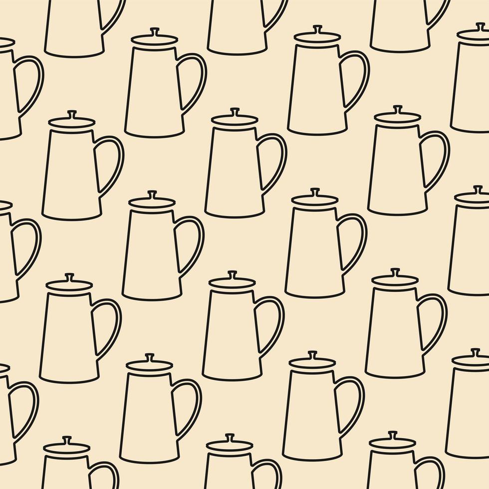 koffiepotten achtergrond vector ontwerp