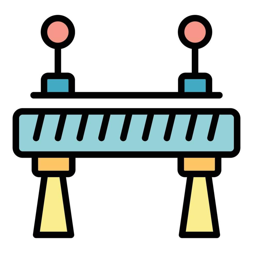 blok trein barrière icoon vector vlak