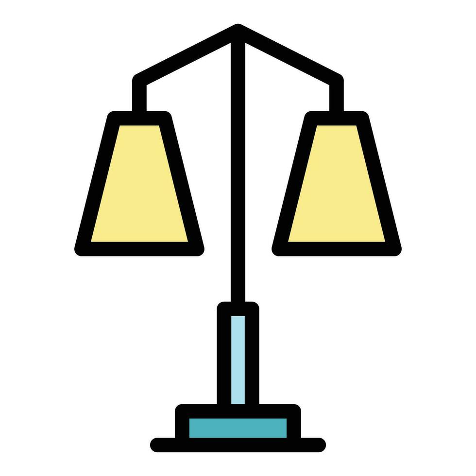 kantoor lamp icoon vector vlak