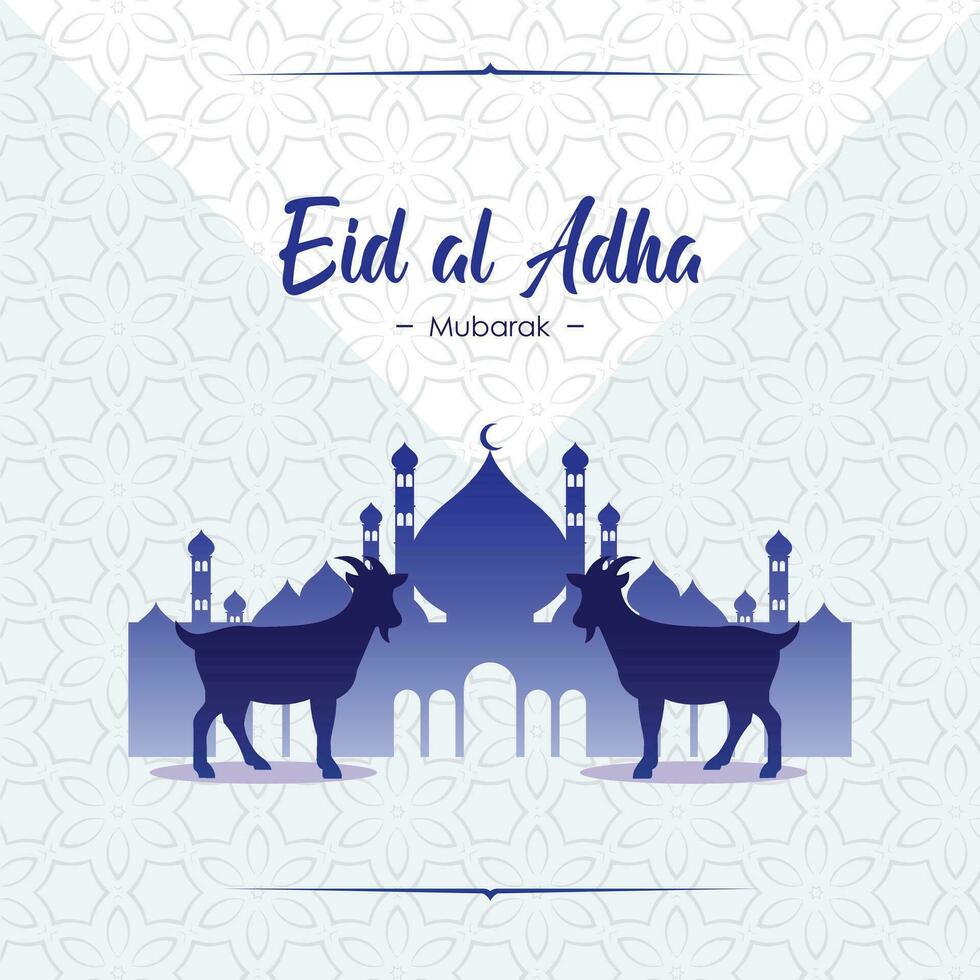 eid al adha mubarak vector