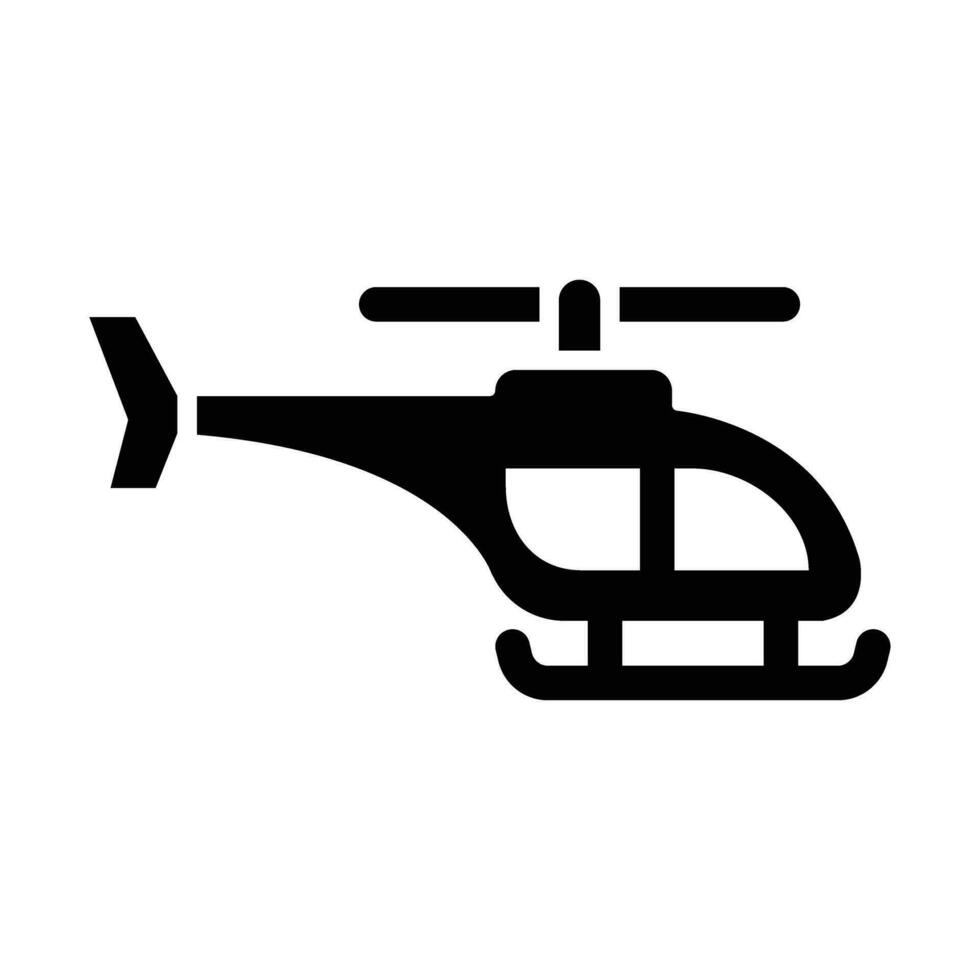 helikopter vector glyph icoon voor persoonlijk en reclame gebruiken.