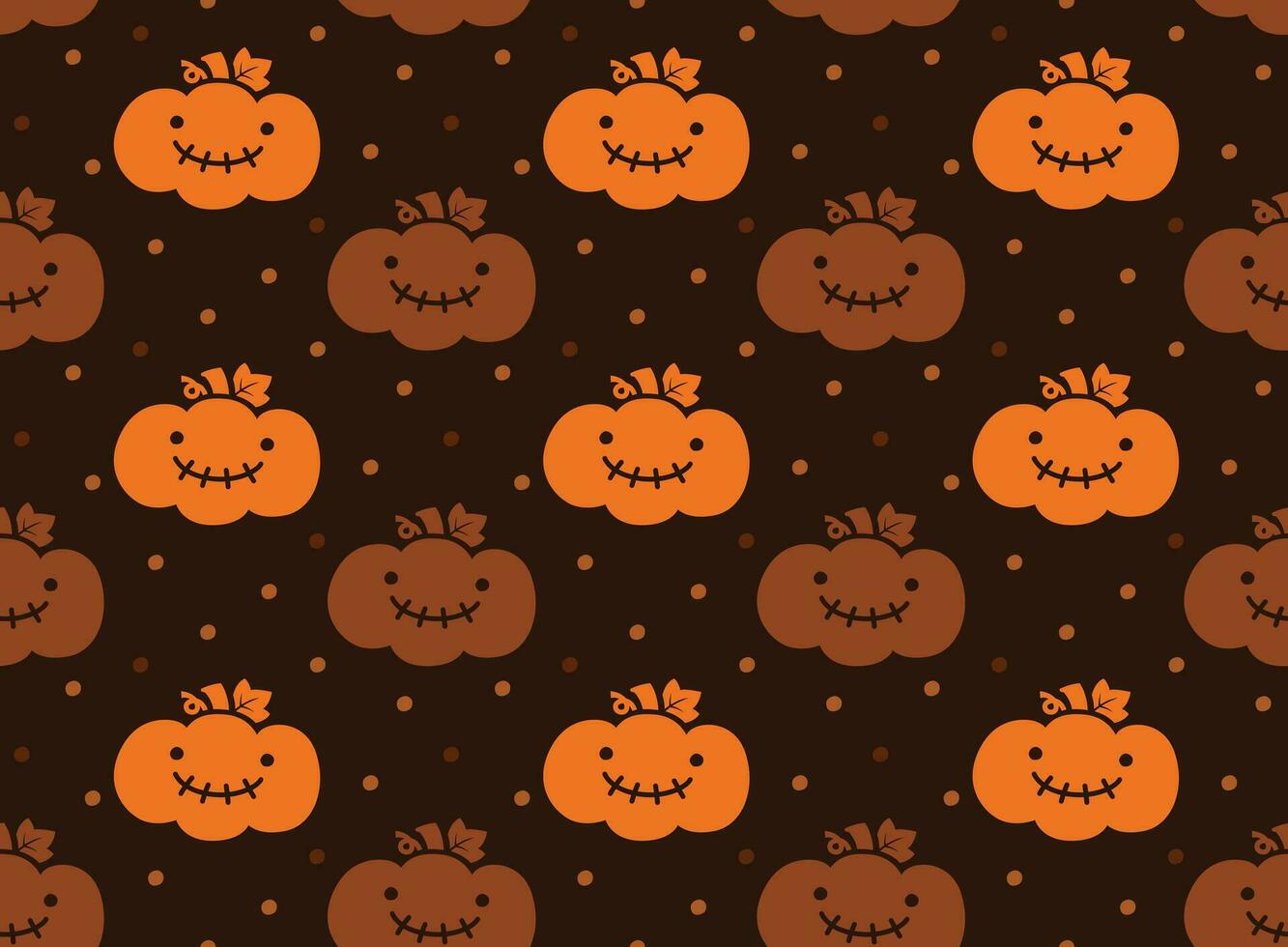 pompoen naadloos patroon, halloween thema vector