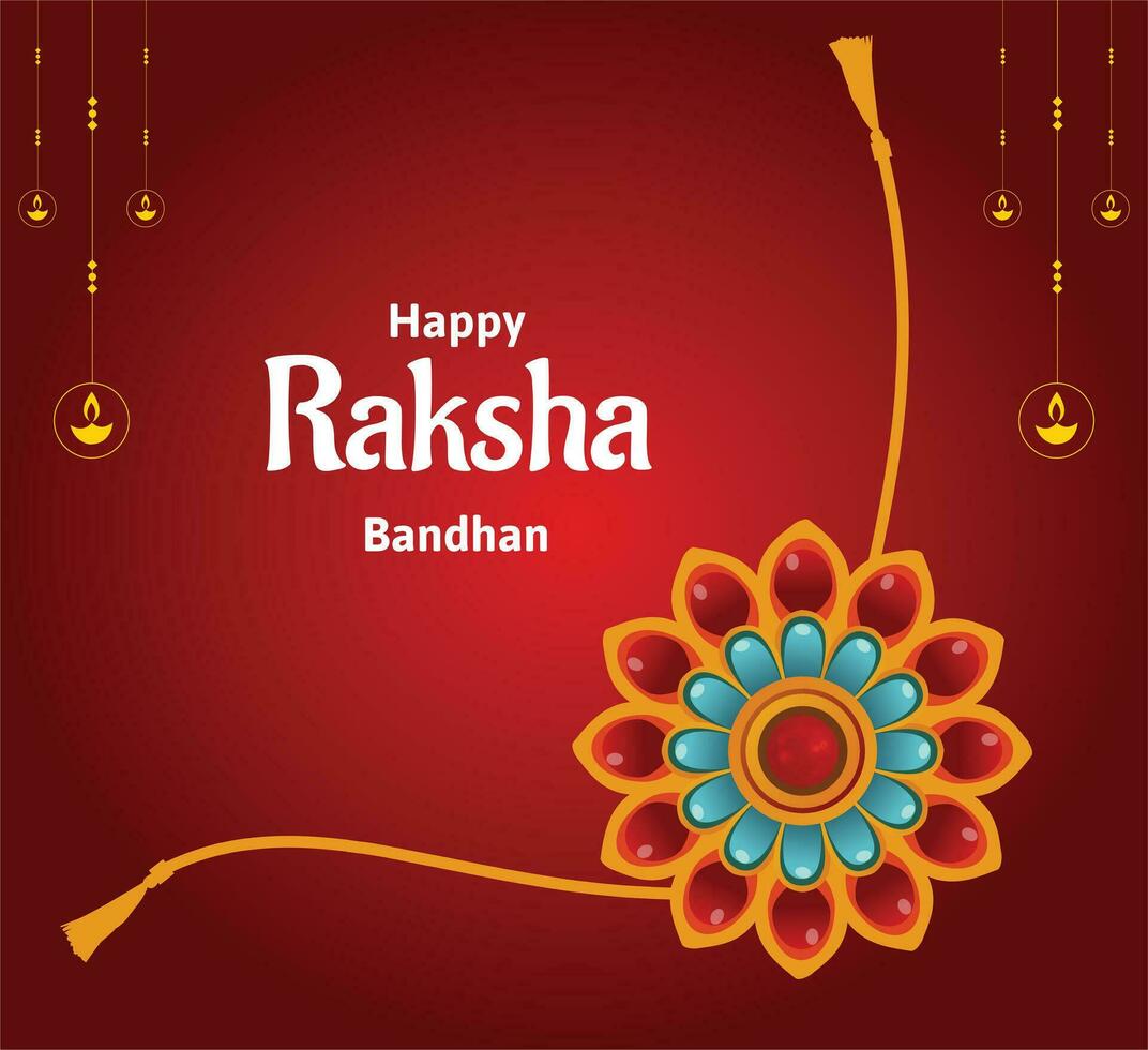 gelukkig raksha bandhan Indisch Hindoe festival viering vector ontwerp