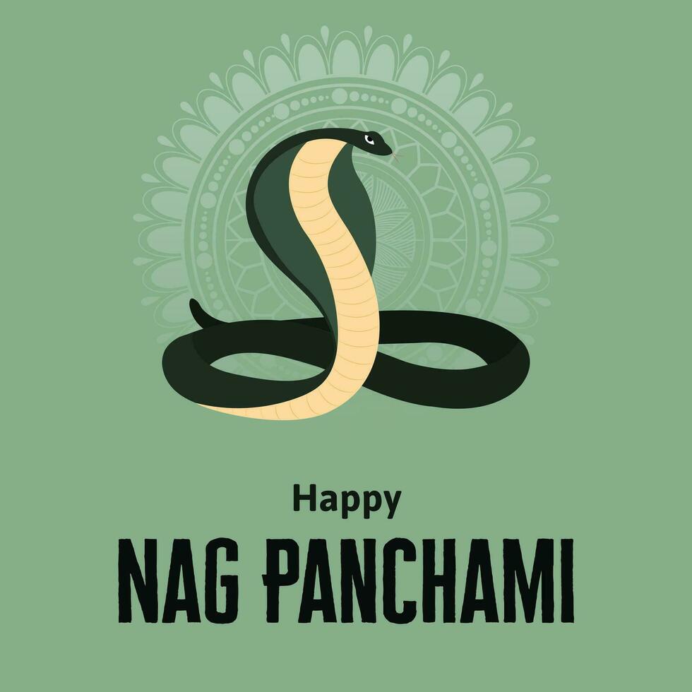 gelukkig zeuren panchami Indisch Hindoe festival viering vector ontwerp