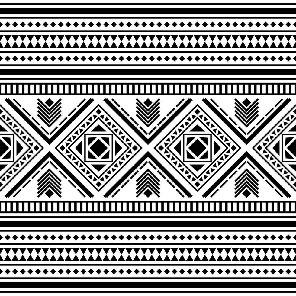 aztec tribal traditioneel achtergrond ontwerp voor kleding stof afdrukken en decoratie. naadloos etnisch patroon in zwart en wit kleuren. vector