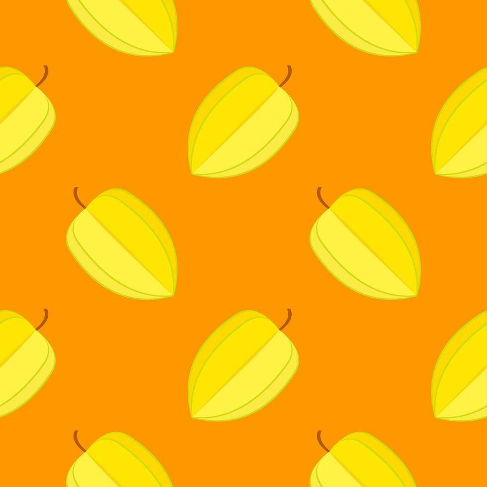 karambola of ster fruit naadloos patroon vector illustratie