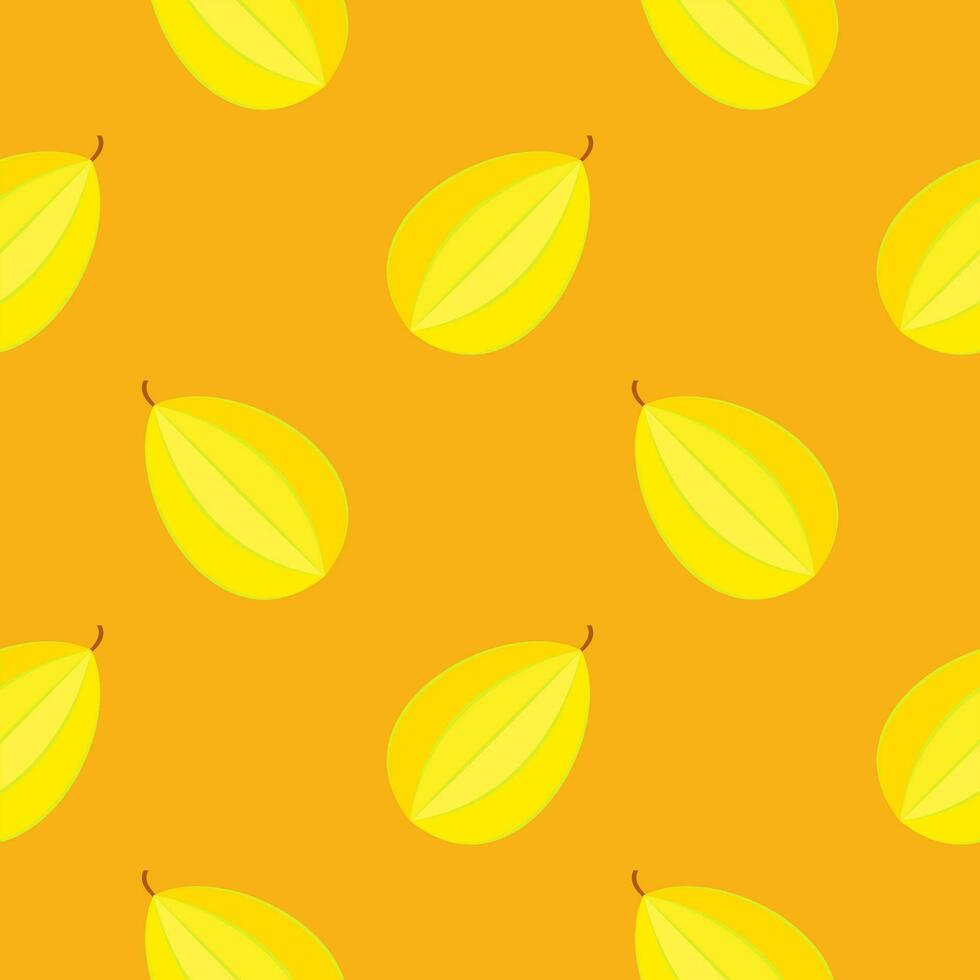 karambola of ster fruit naadloos patroon vector illustratie