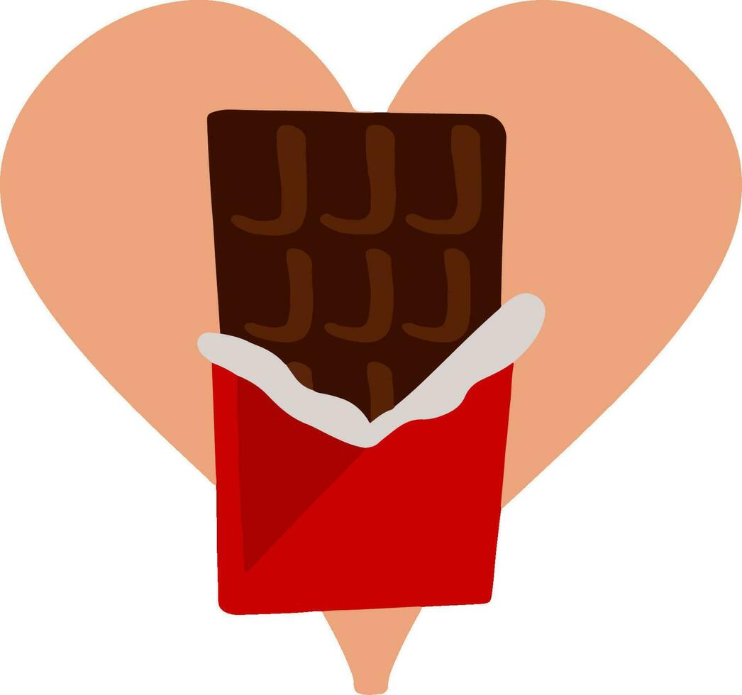 hand- getrokken chocola vector