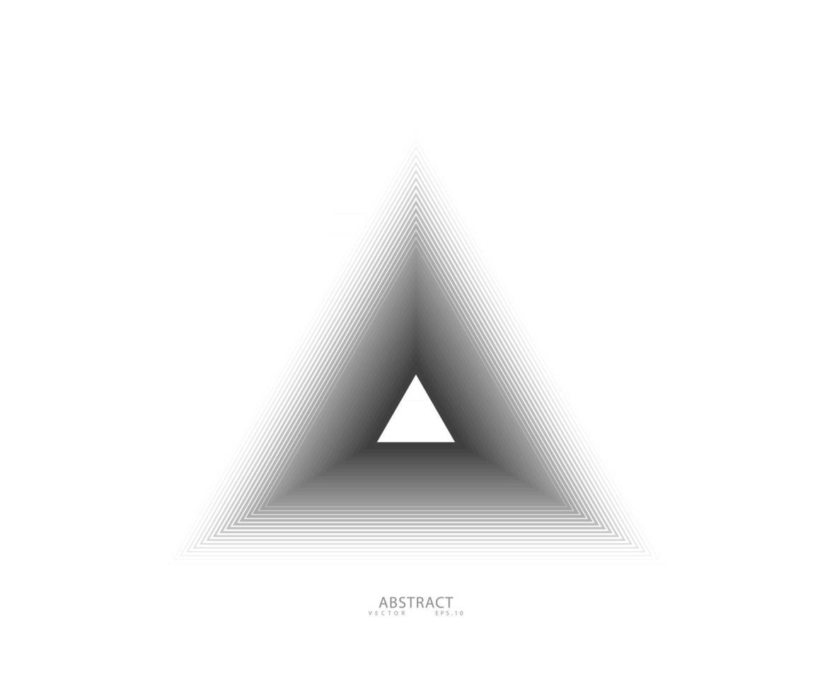 driehoek lijn ontwerp piramidevorm vector