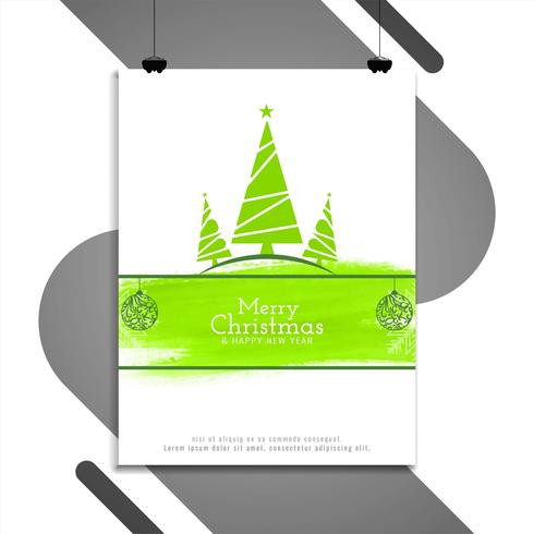 Abstracte Merry Christmas brochure ontwerpsjabloon vector