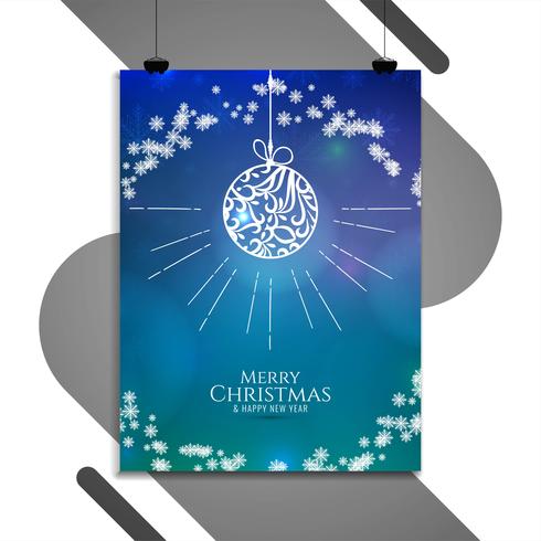 Abstracte Merry Christmas kleurrijke brochure sjabloon vector