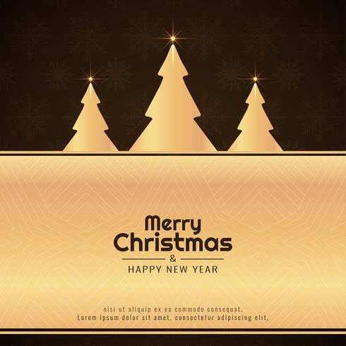 Abstracte decoratieve elegante Merry Christmas-achtergrond vector