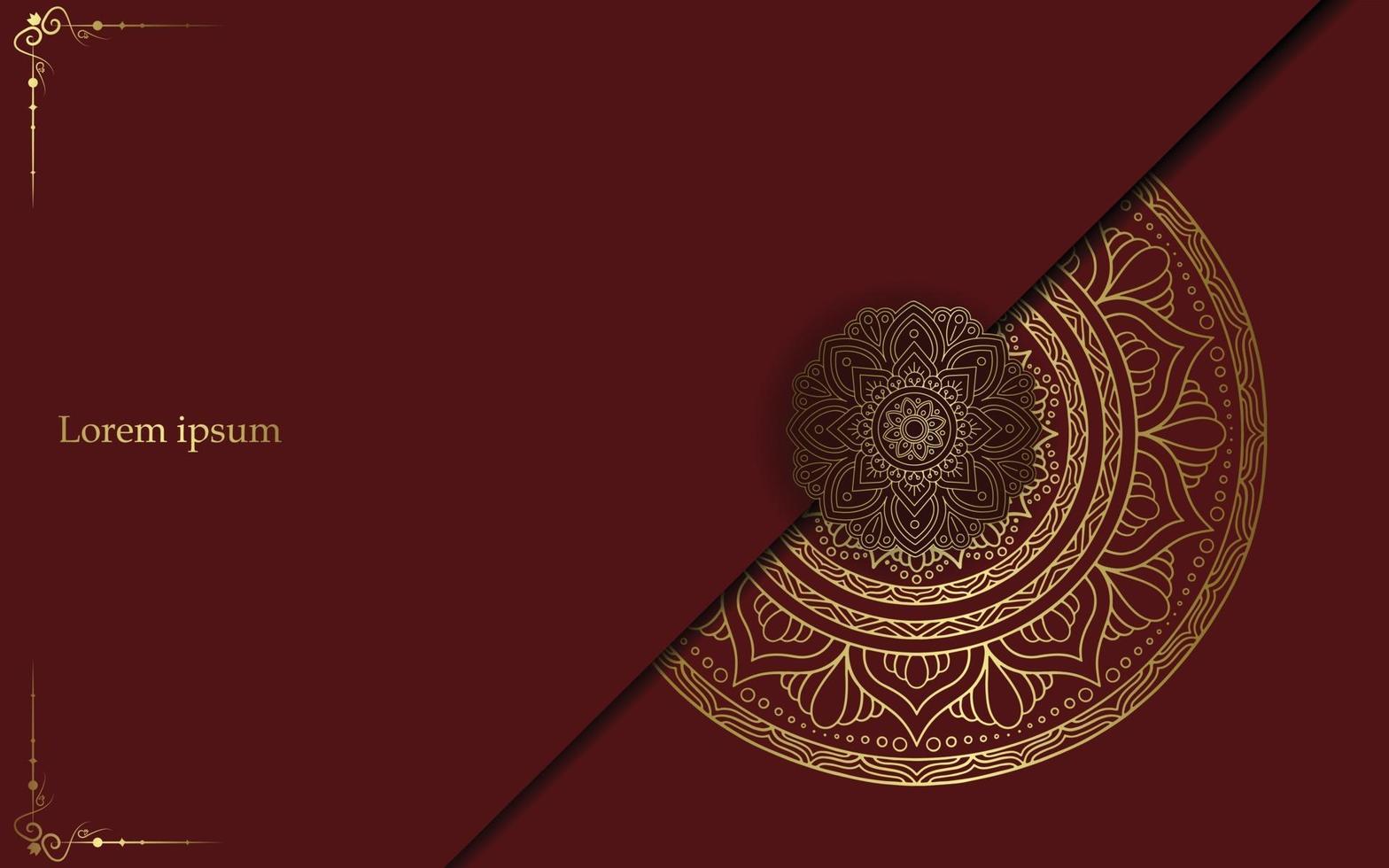 luxe mandala decoratieve achtergrond vector