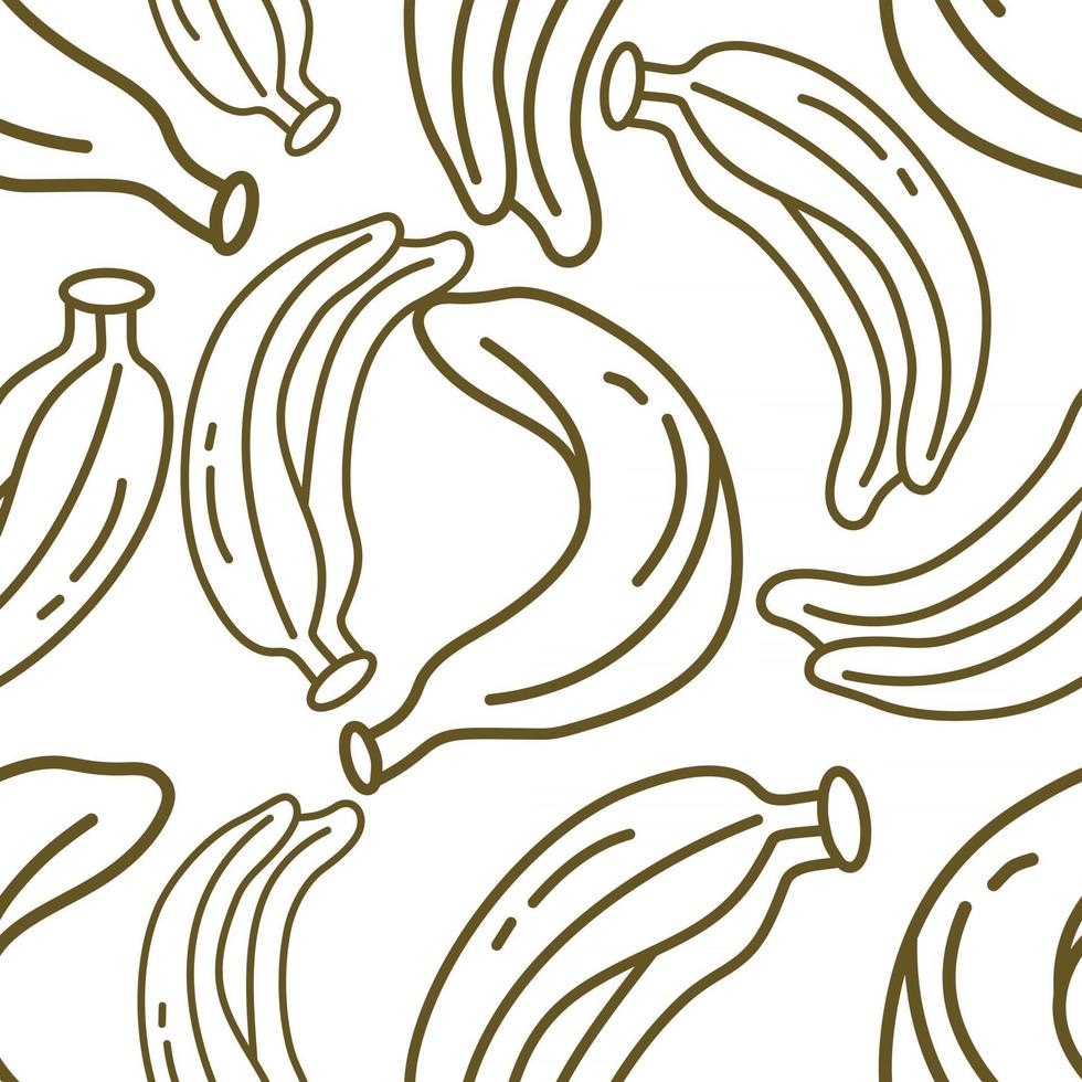 banaan fruit patroon naadloze vector sjabloon