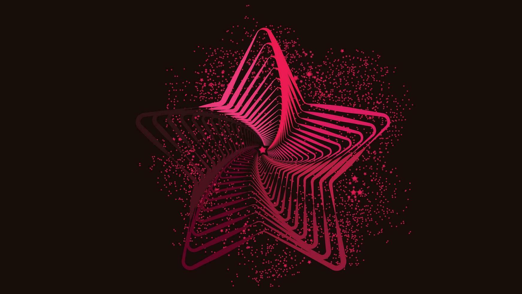 abstract barsten ster met veel van planeet in de buurt. deze ruimte exploratie thema ster zullen maken uw project meer verbijsterend en interessant. u kan gebruik het net zo een banier of achtergrond Aan uw Kerstmis pr vector