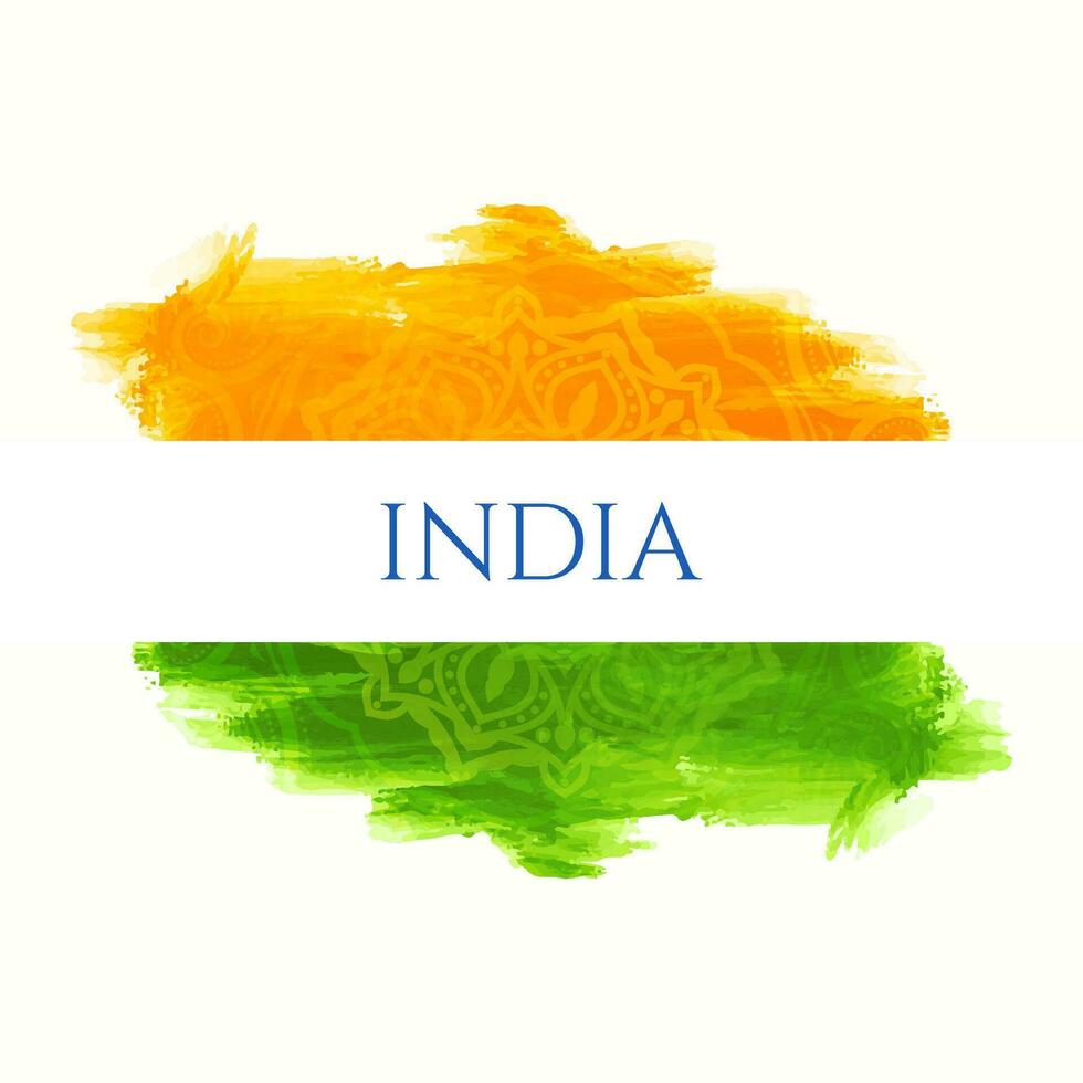 modern Indisch vlag thema elegant ontwerp geïsoleerd achtergrond vector