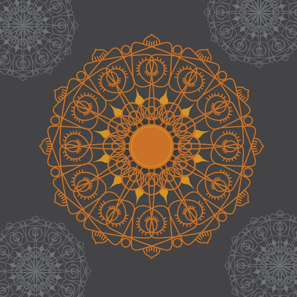 ornament ronde reeks met mandala. meetkundig cirkel element gemaakt in vector. perfect reeks voor ieder andere soort van ontwerp vector