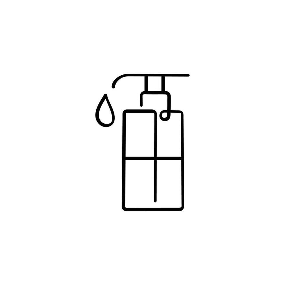 lotion lijn stijl icoon ontwerp vector