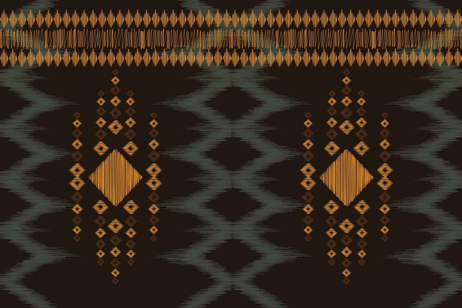 etnisch ikat kleding stof patroon meetkundig stijl.afrikaans ikat borduurwerk bruin etnisch oosters patroon bruin achtergrond. abstract,vector,illustratie.textuur,behang,lijst,decoratie,tapijt,motief. vector